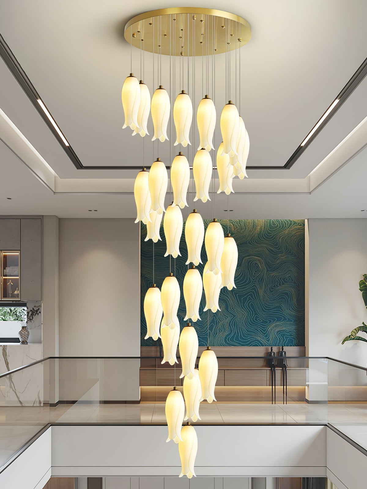 Grevera Ceramic Chandelier-Moonnatur