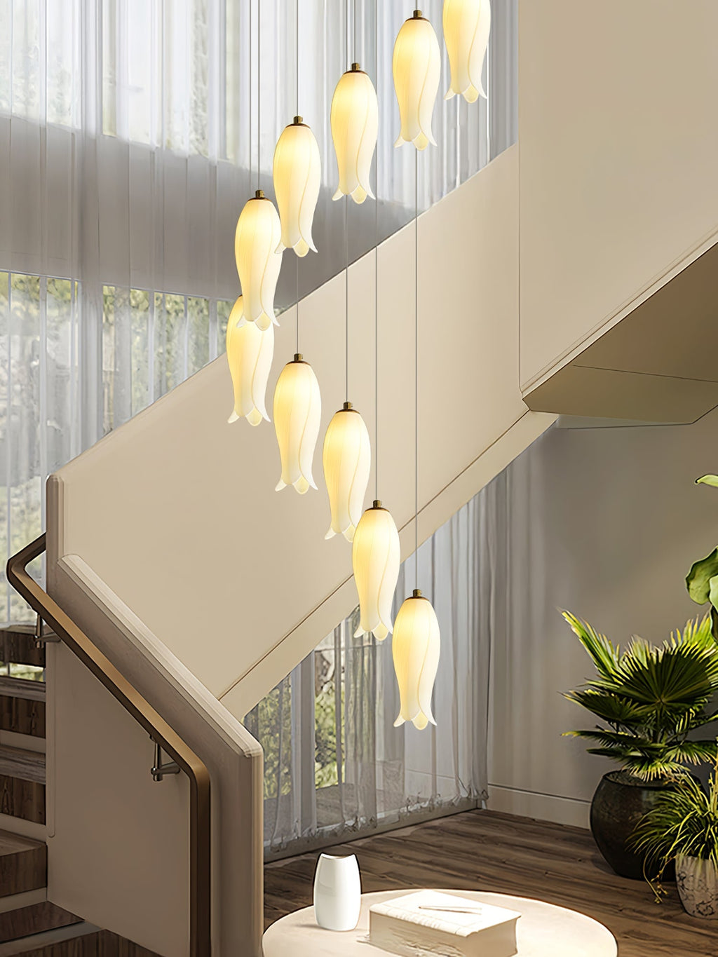Grevera Ceramic Chandelier-Moonnatur