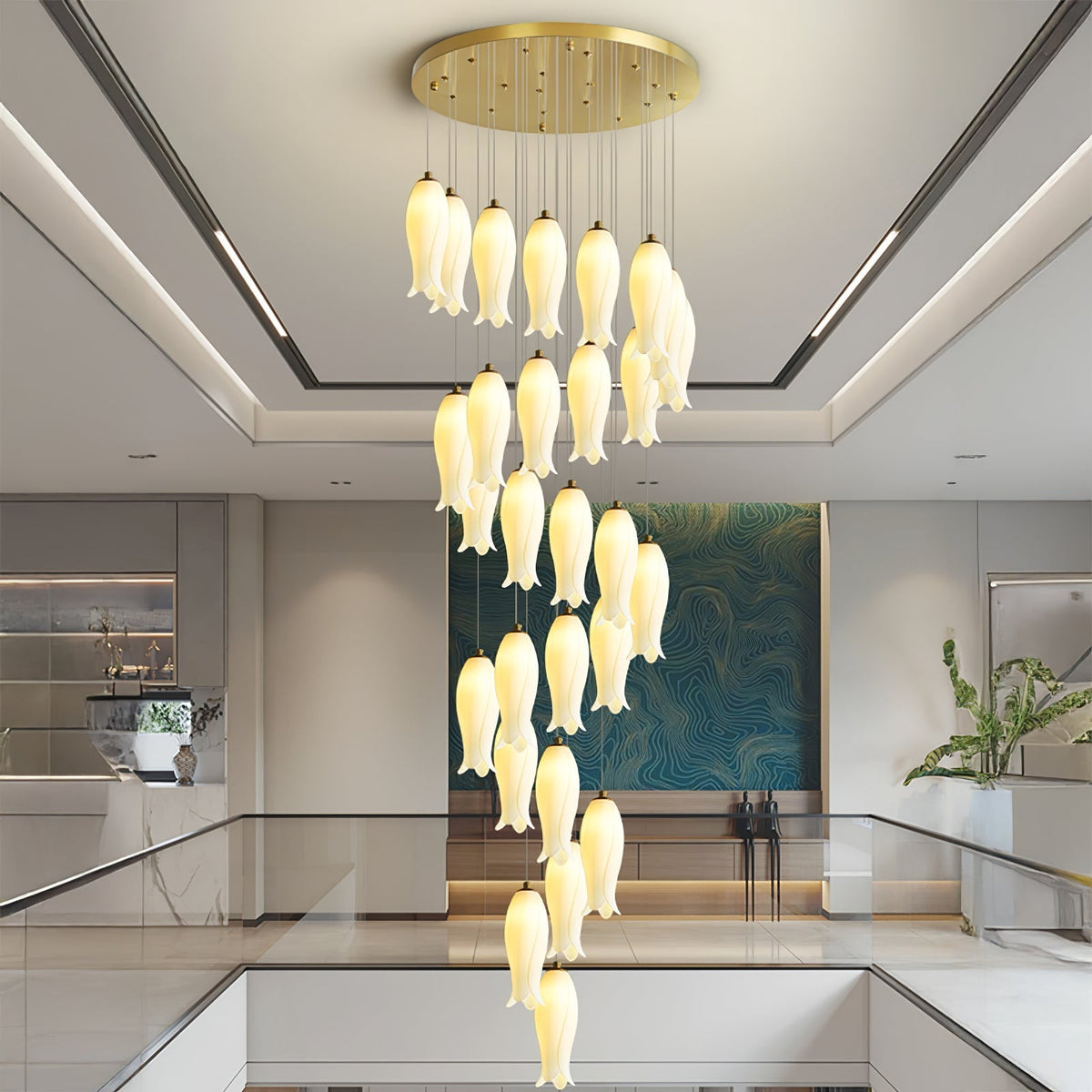 Grevera Ceramic Chandelier-Moonnatur