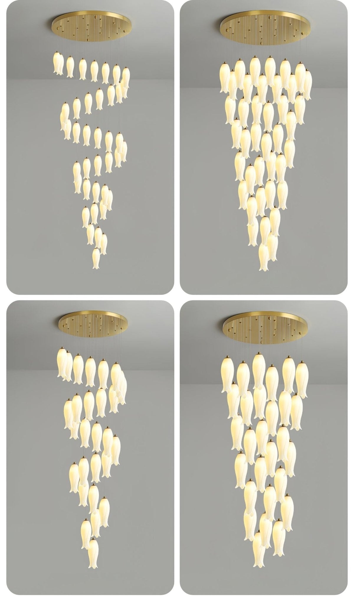 Grevera Ceramic Chandelier-Moonnatur