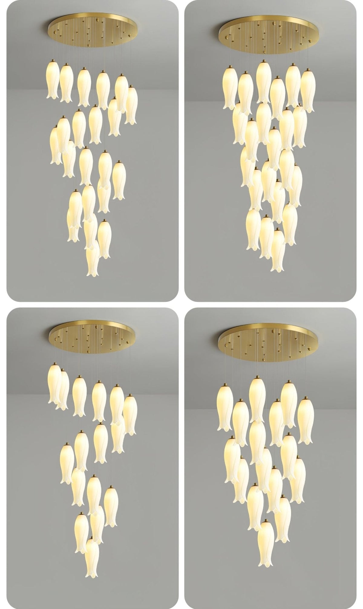 Grevera Ceramic Chandelier-Moonnatur