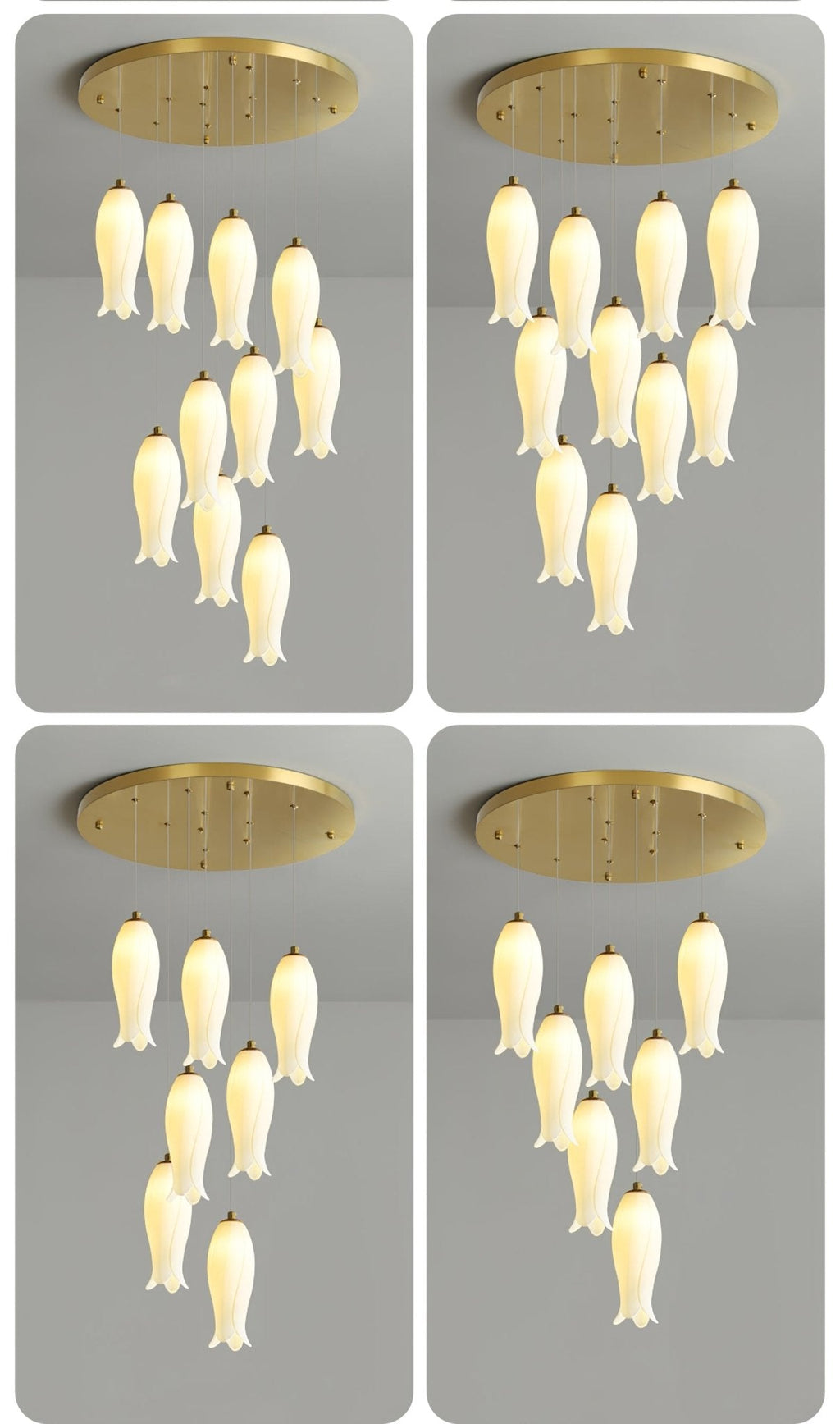 Grevera Ceramic Chandelier-Moonnatur