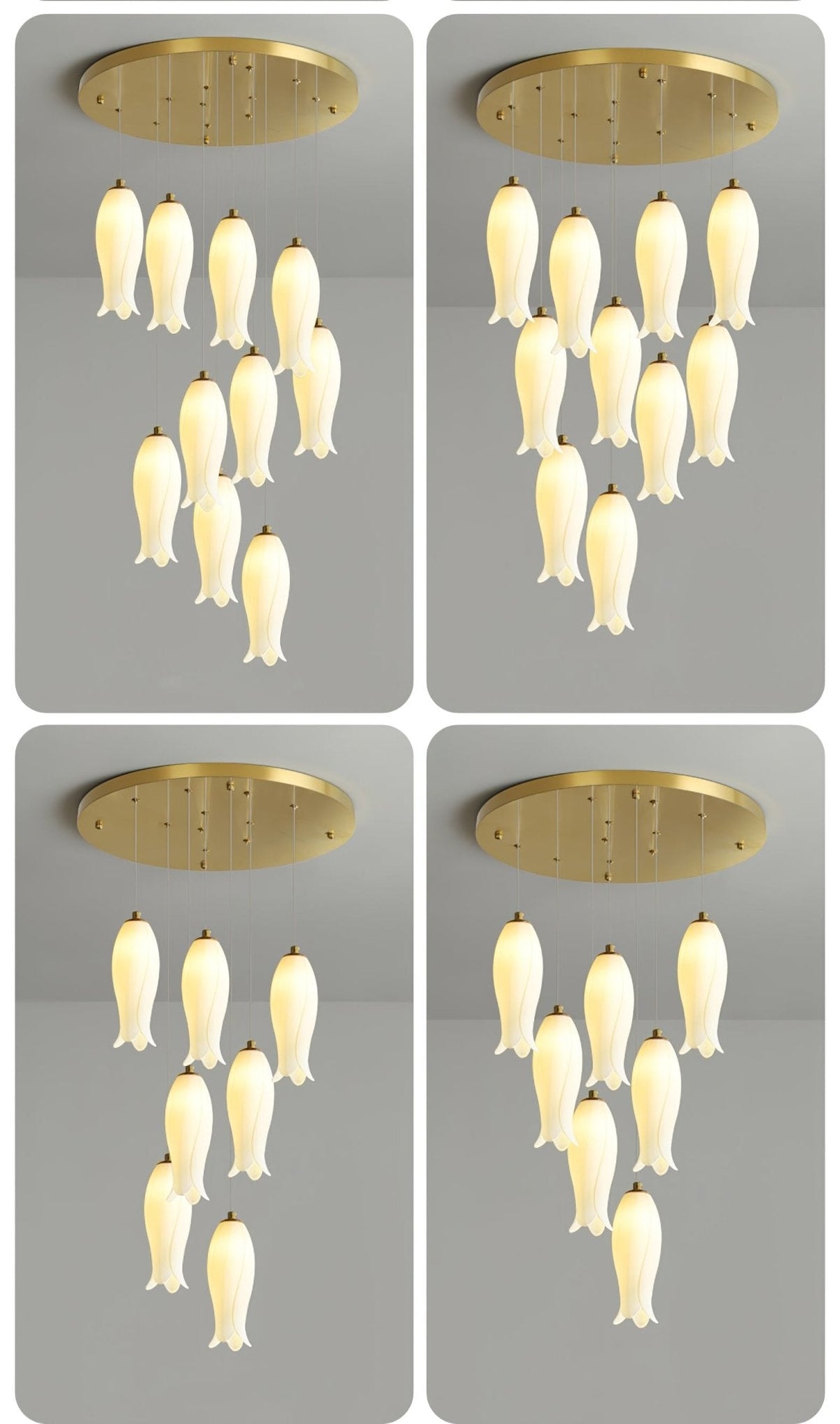 Grevera Ceramic Chandelier-Moonnatur