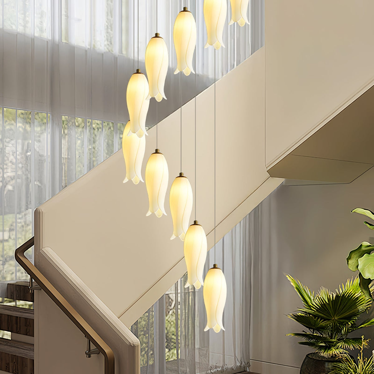 Grevera Ceramic Chandelier-Moonnatur