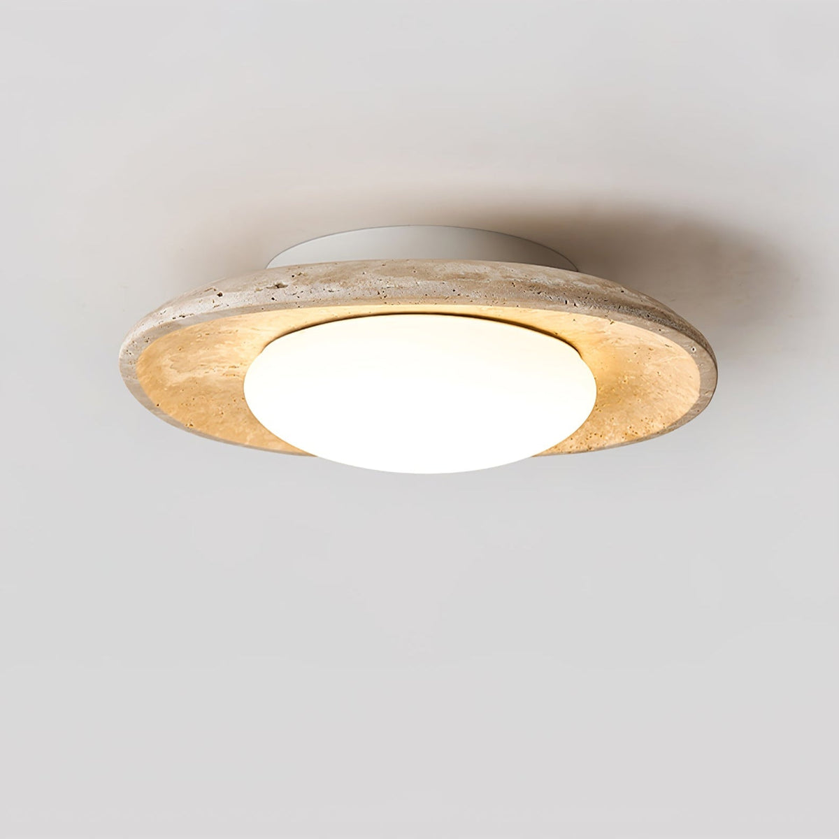 Aberford Travertine Ceiling Light-Moonnatur