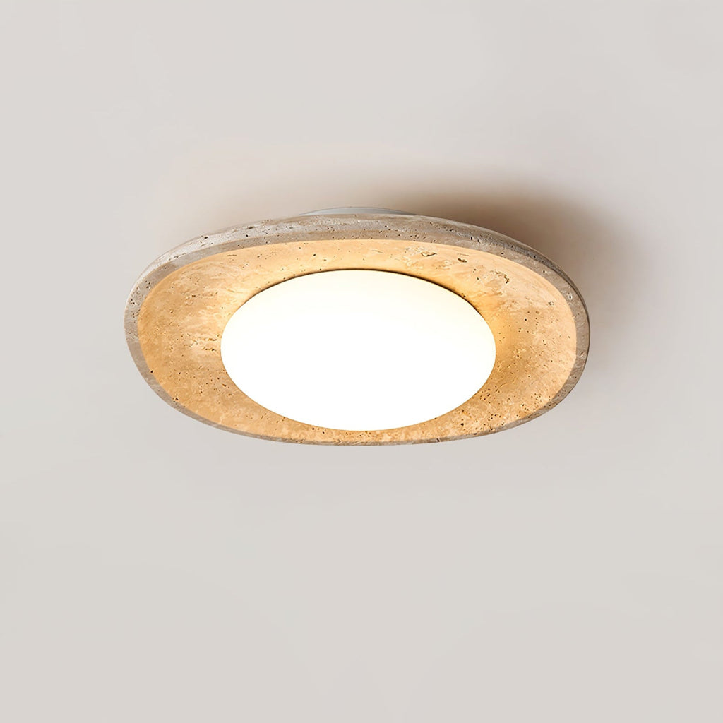 Aberford Travertine Ceiling Light-Moonnatur