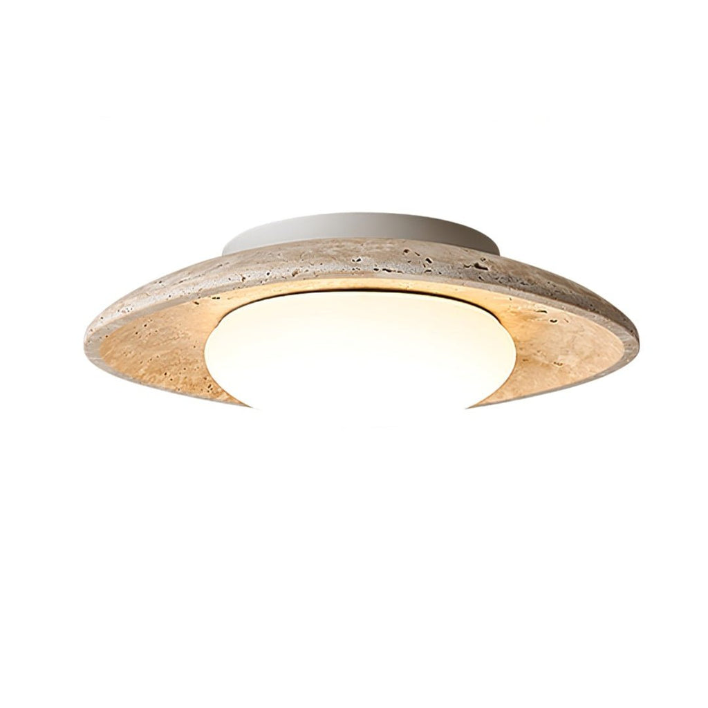 Aberford Travertine Ceiling Light-Moonnatur