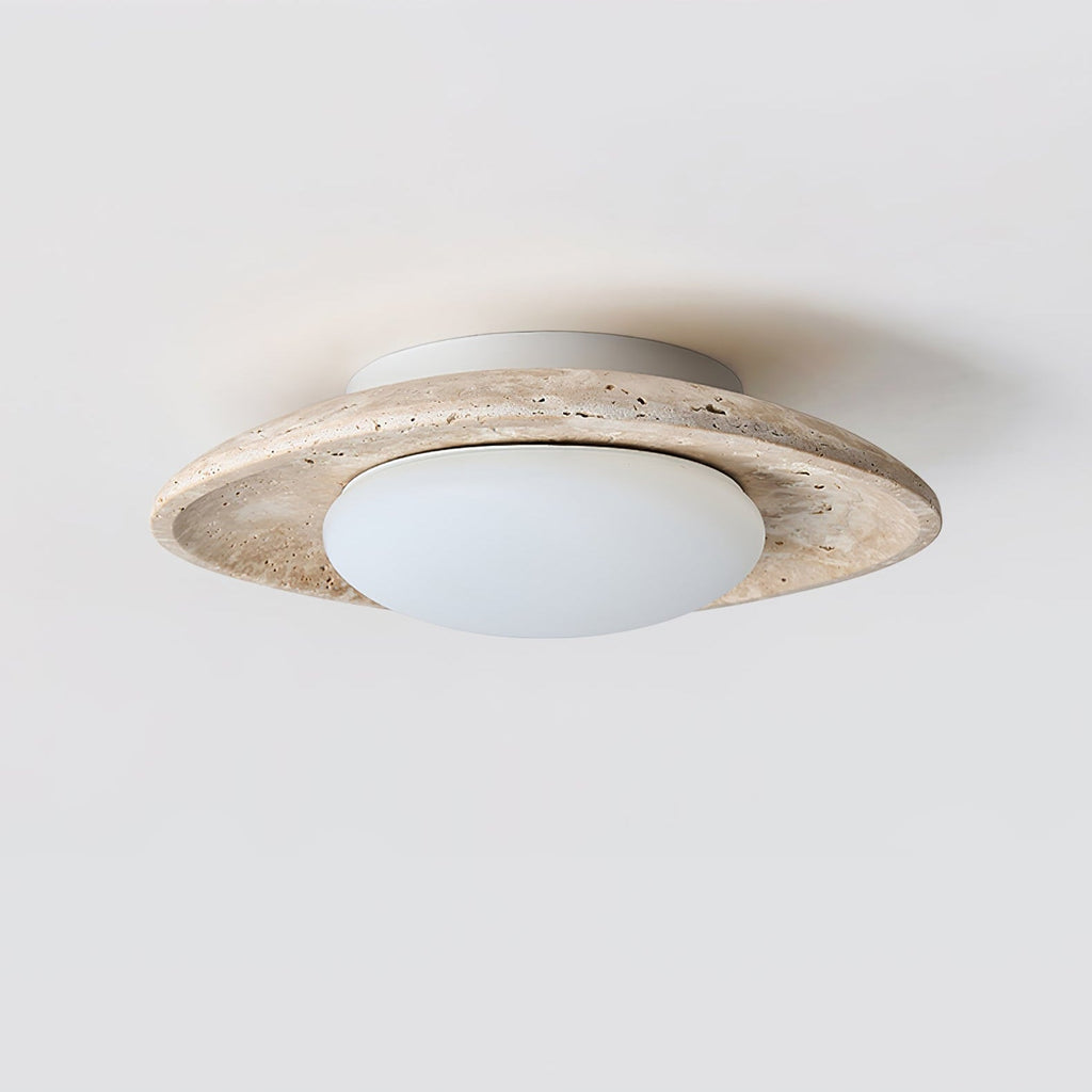 Aberford Travertine Ceiling Light-Moonnatur