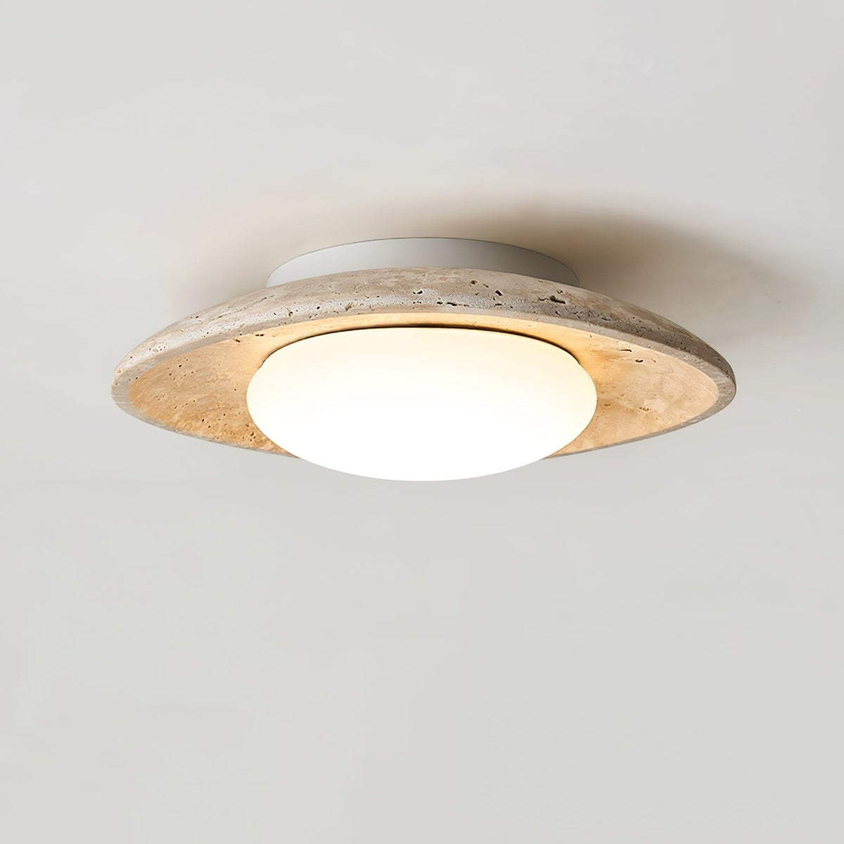 Aberford Travertine Ceiling Light-Moonnatur
