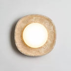 Aberford Travertine Ceiling Light-Moonnatur