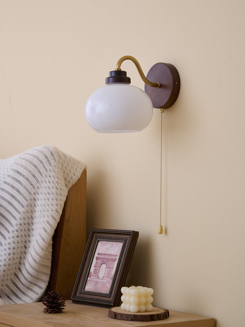 Rhodenune Glass Wall Light-Moonnatur