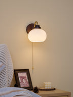 Rhodenune Glass Wall Light-Moonnatur