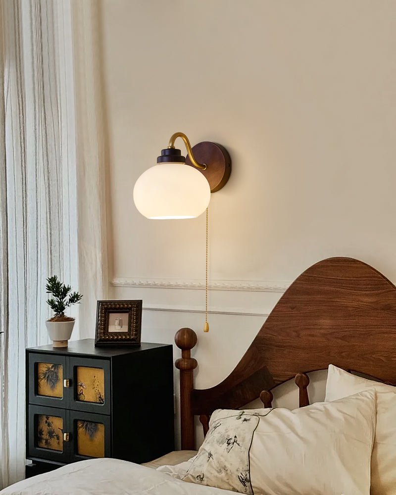 Rhodenune Glass Wall Light-Moonnatur