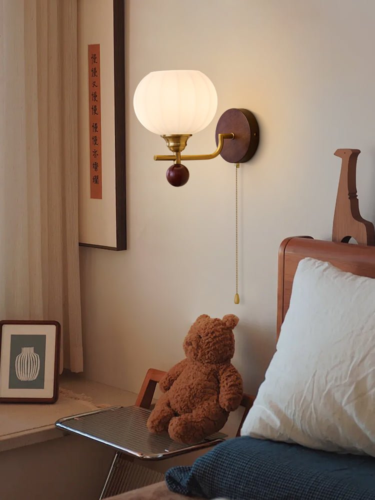 Rhodenune Glass Wall Light-Moonnatur