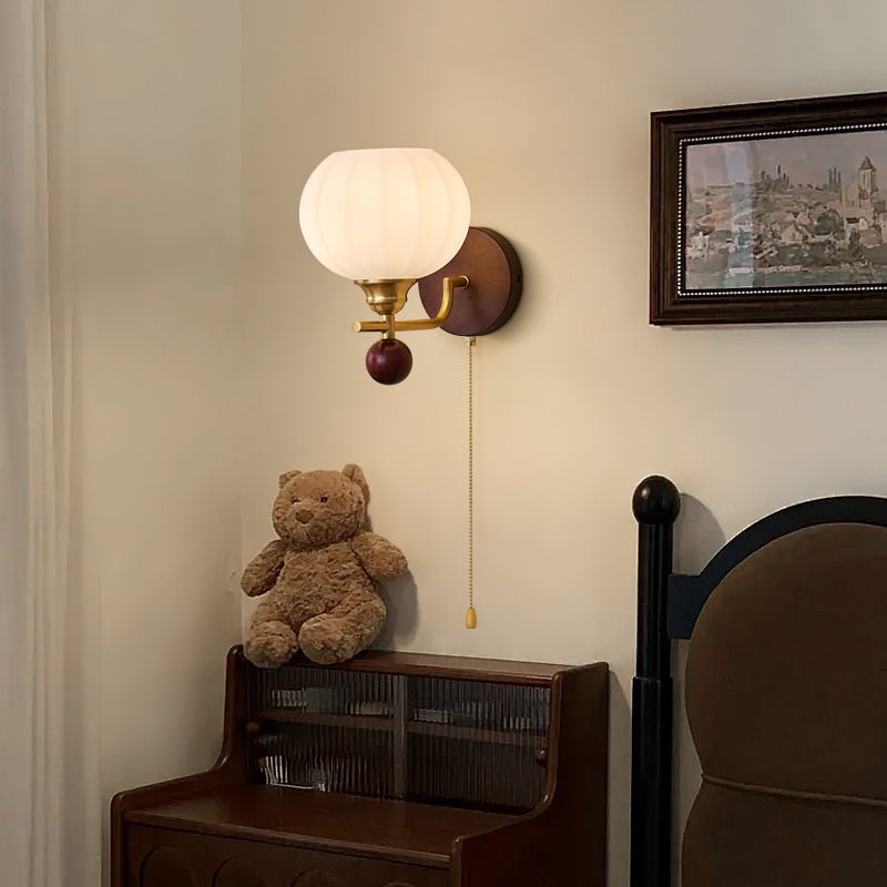Rhodenune Glass Wall Light-Moonnatur