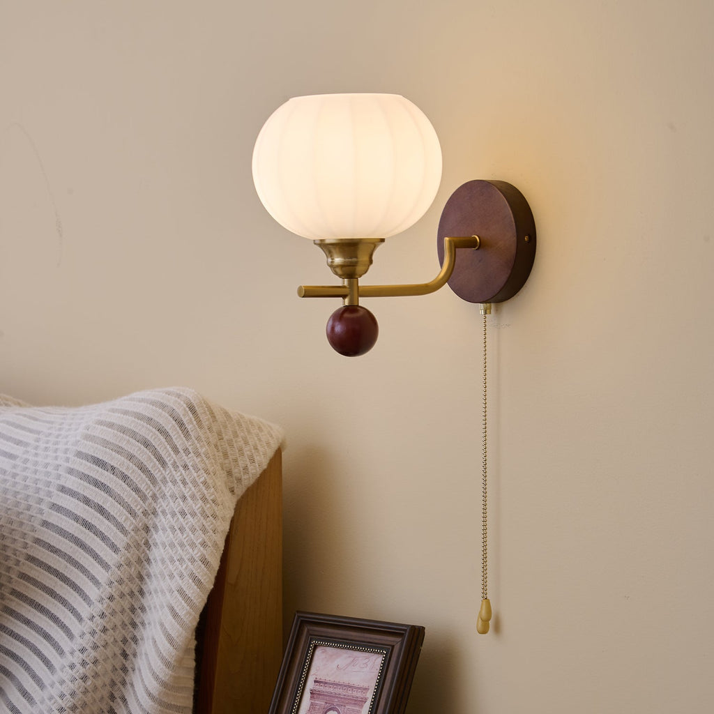 Rhodenune Glass Wall Light-Moonnatur
