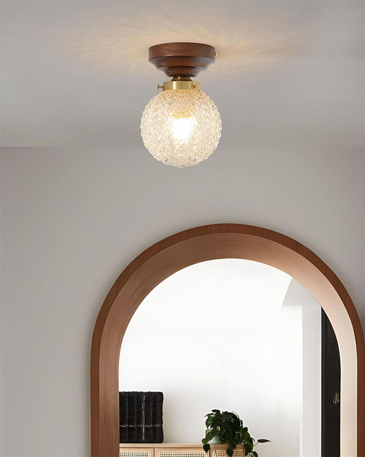 Zorrenrose Glass Ceiling Light-Moonnatur