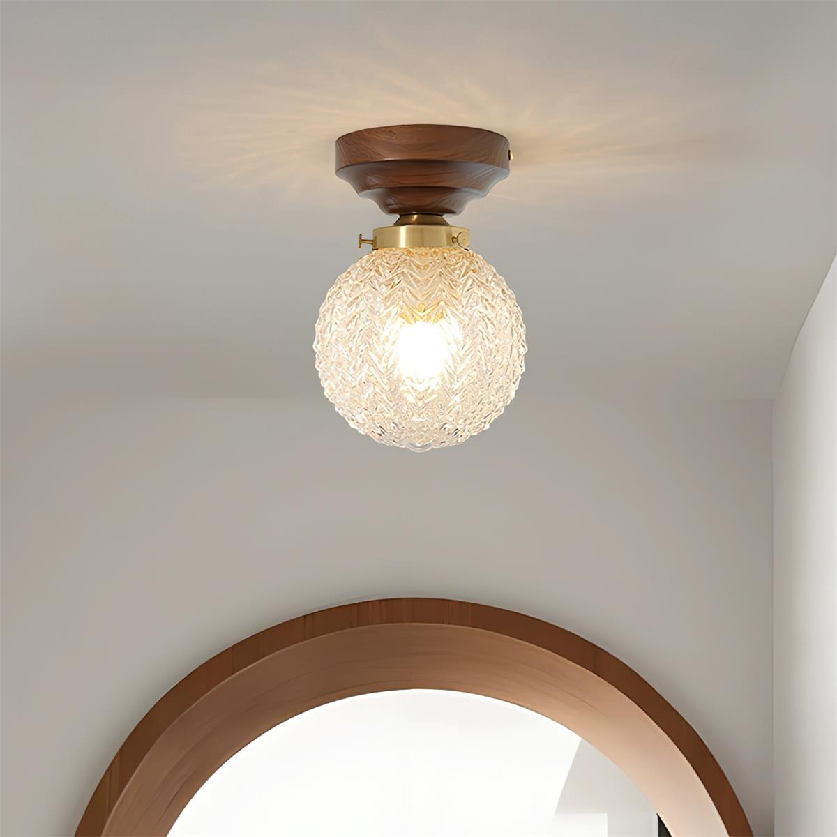 Zorrenrose Glass Ceiling Light-Moonnatur
