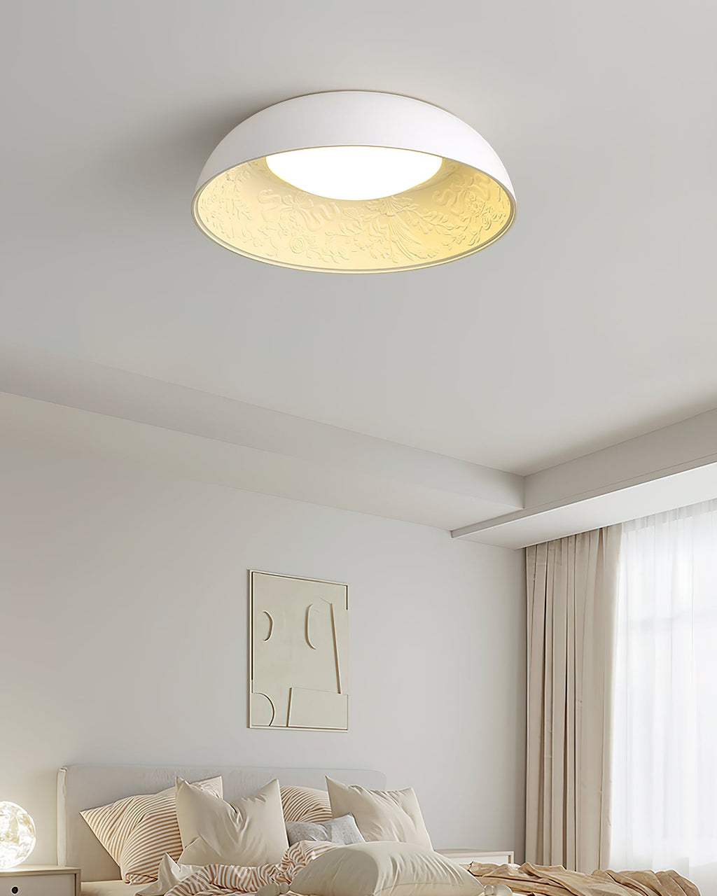 Baldenelle Resin Ceiling Light-Moonnatur