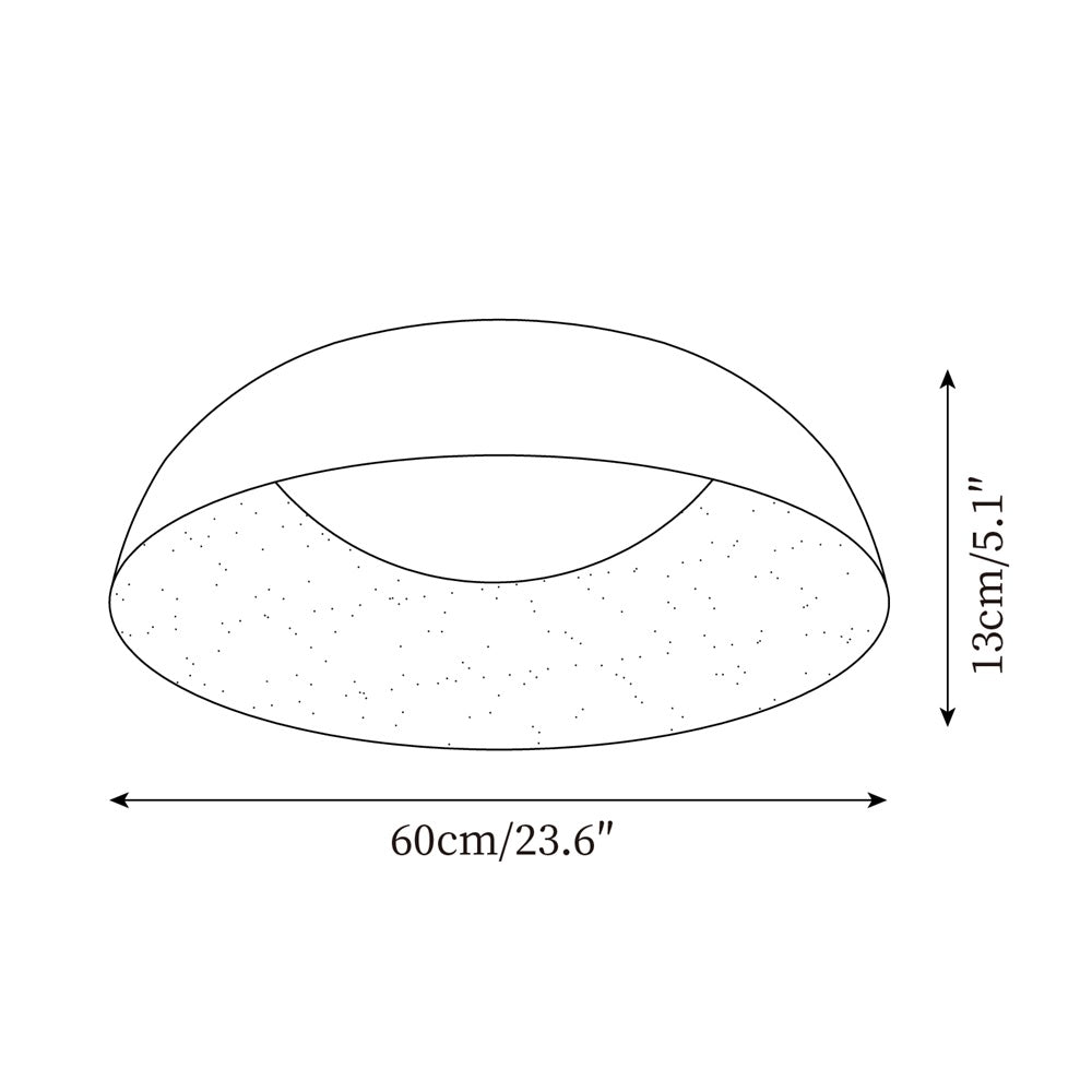 Baldenelle Resin Ceiling Light-Moonnatur