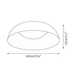Baldenelle Resin Ceiling Light-Moonnatur
