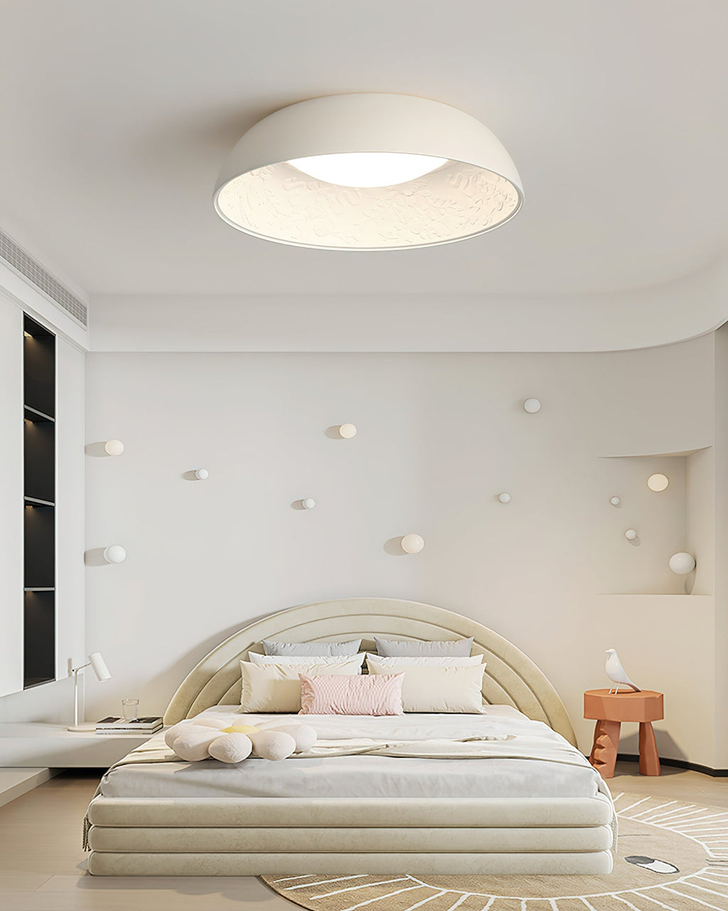 Baldenelle Resin Ceiling Light-Moonnatur