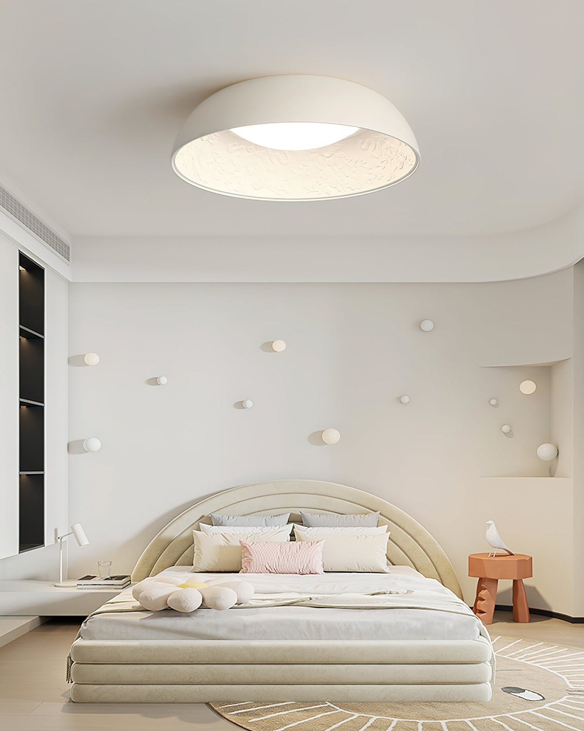 Baldenelle Resin Ceiling Light-Moonnatur