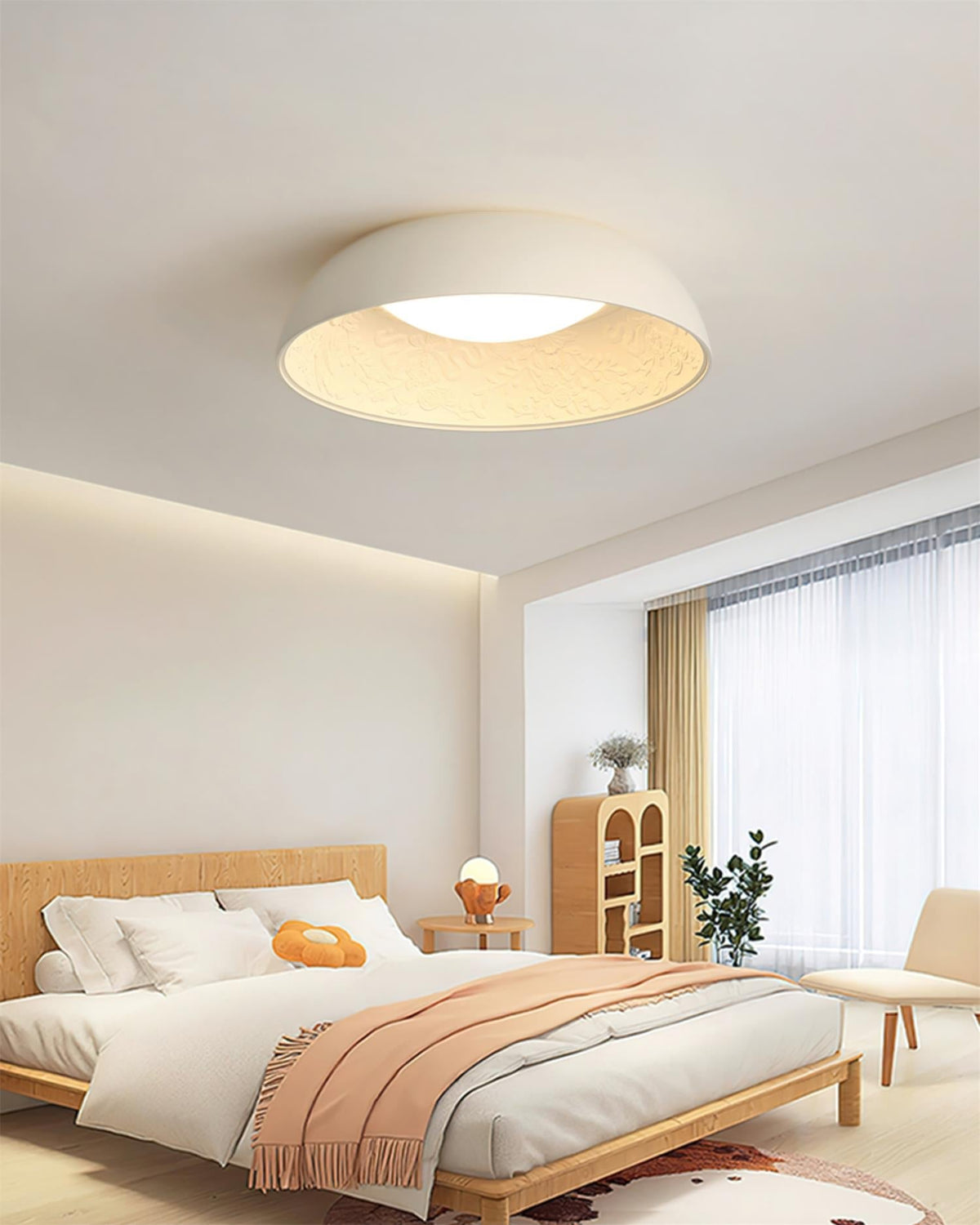 Baldenelle Resin Ceiling Light-Moonnatur
