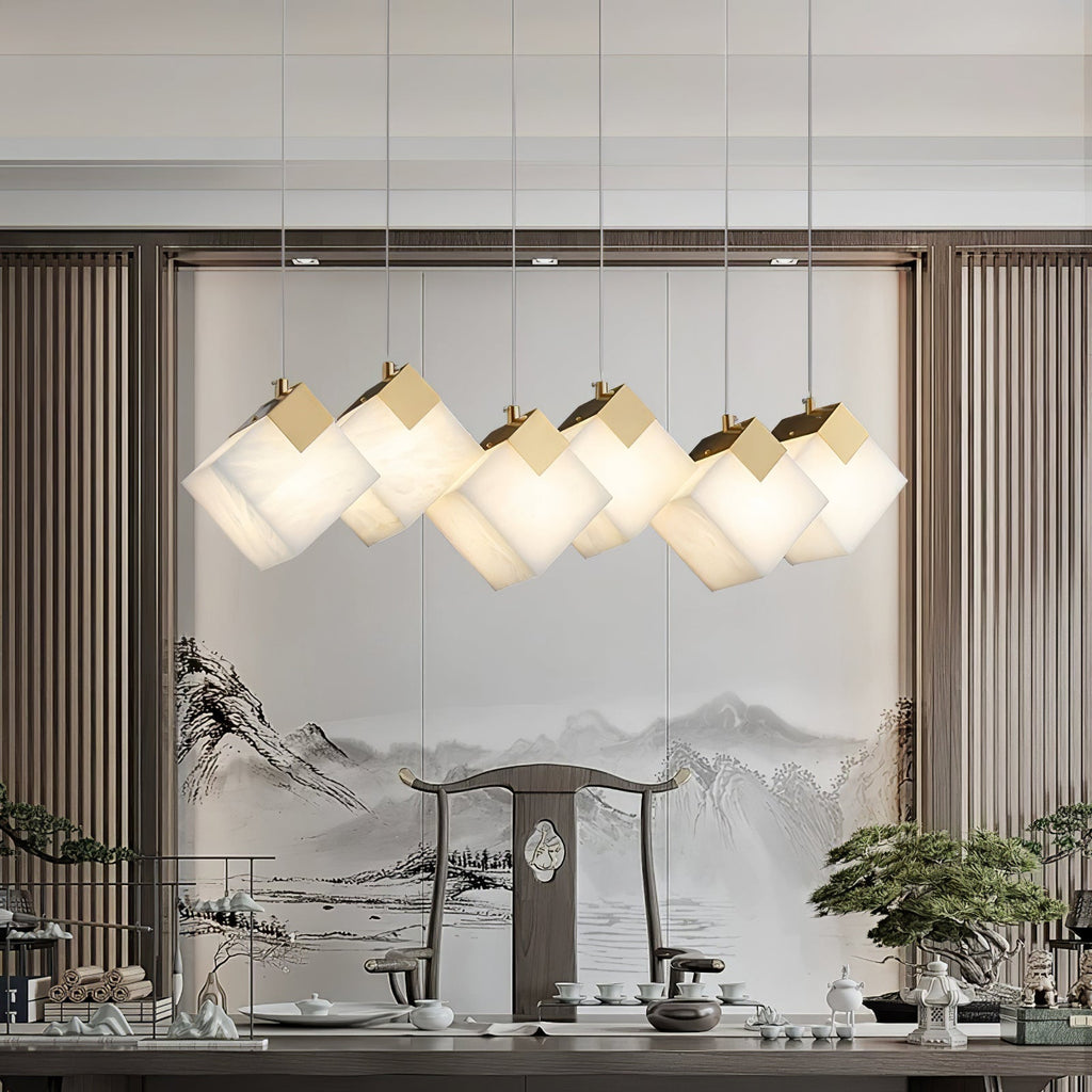 Lathendale Alabaster Pendant Light-Moonnatur