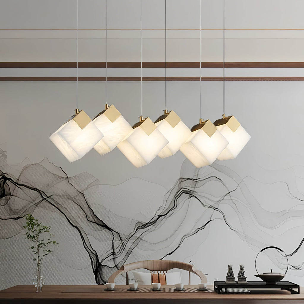 Lathendale Alabaster Pendant Light-Moonnatur