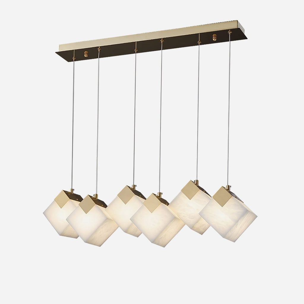 Lathendale Alabaster Pendant Light-Moonnatur
