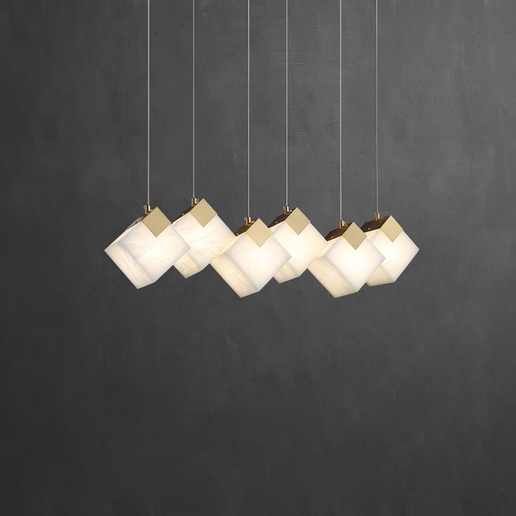 Lathendale Alabaster Pendant Light-Moonnatur