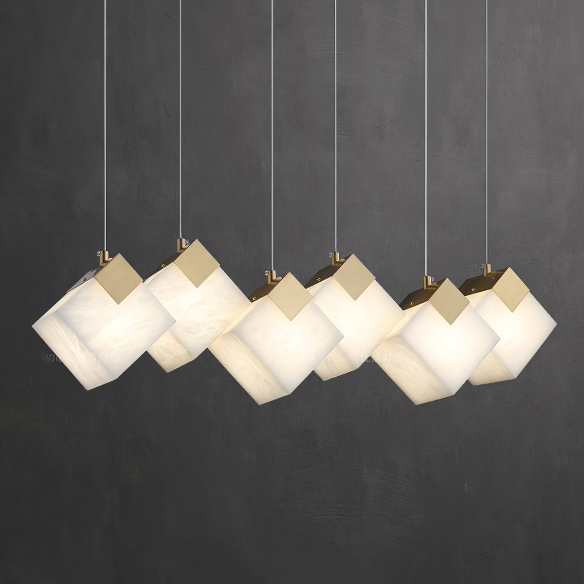 Lathendale Alabaster Pendant Light-Moonnatur
