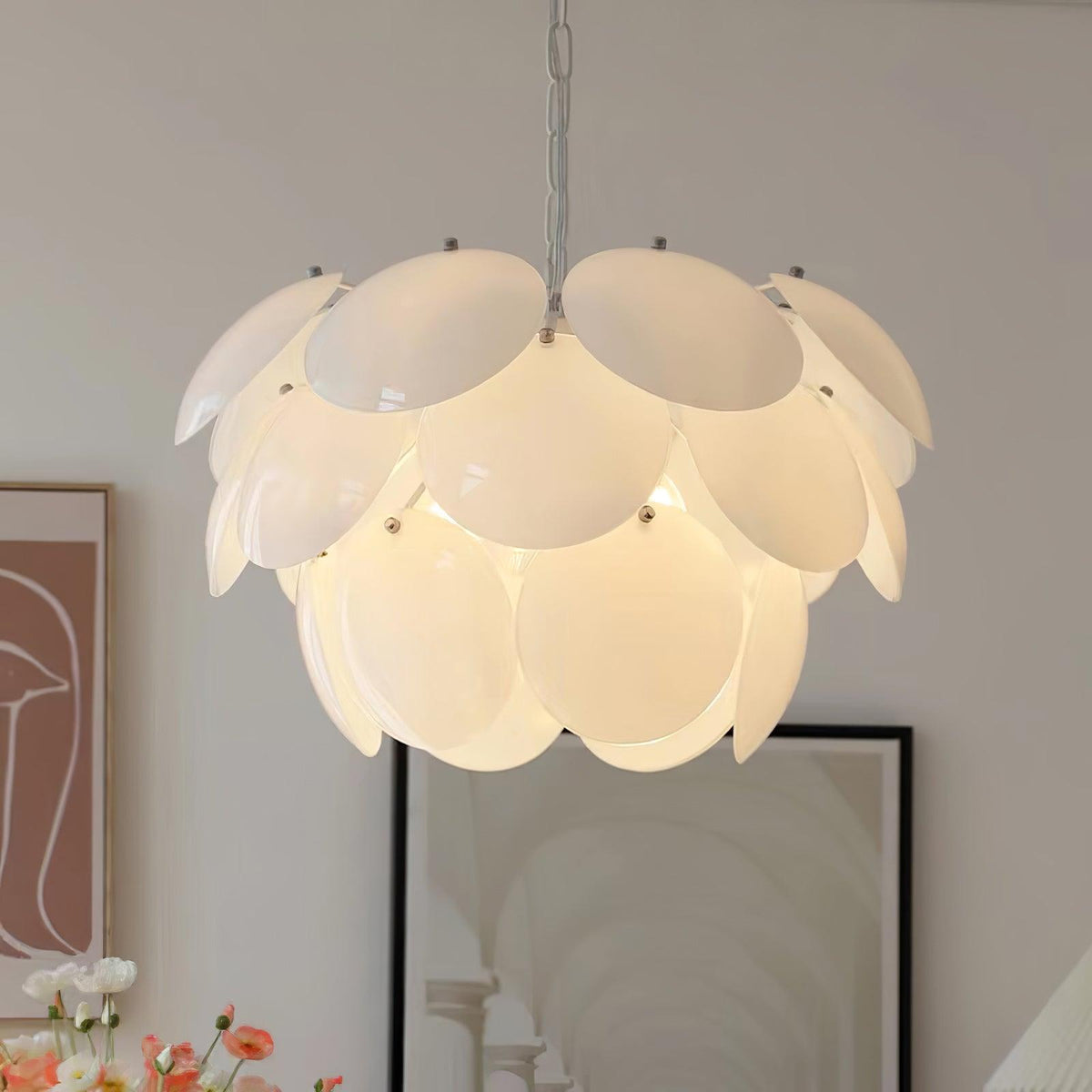Edreniel Glass Chandelier-Moonnatur