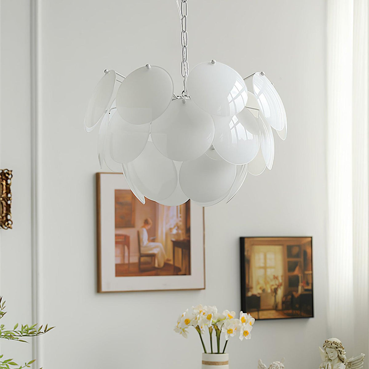 Edreniel Glass Chandelier-Moonnatur