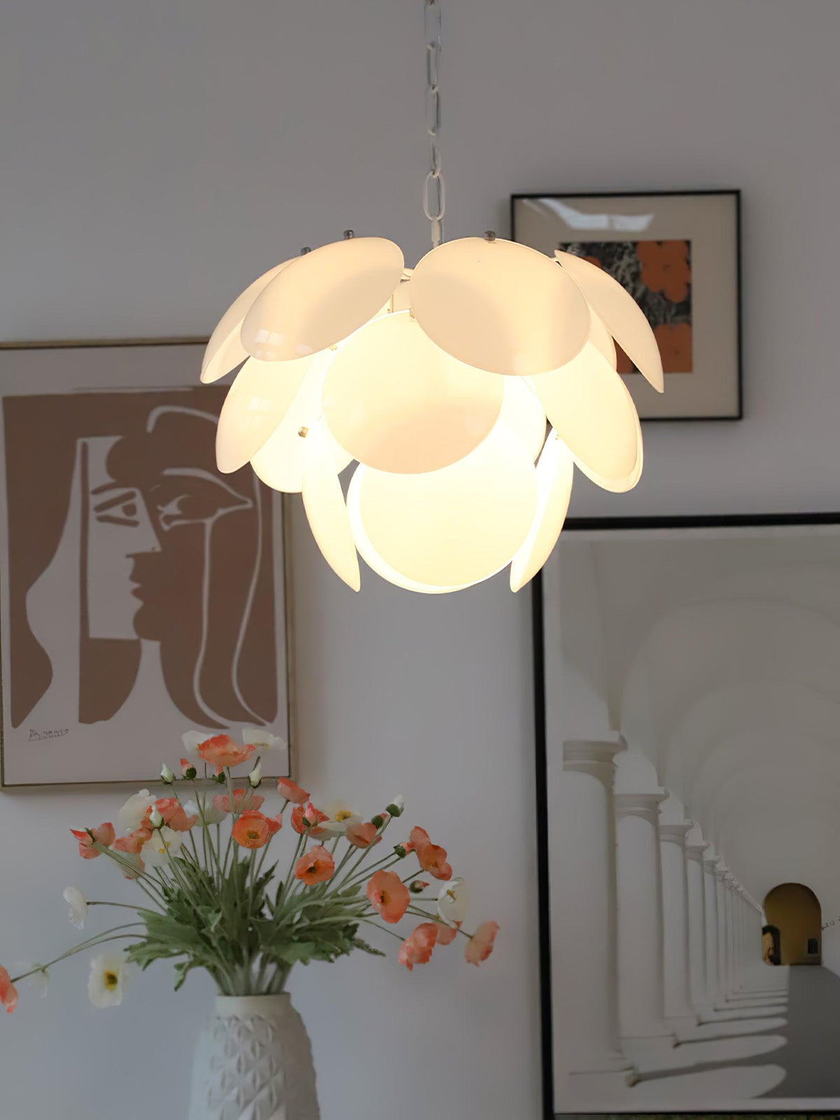 Edreniel Glass Chandelier-Moonnatur