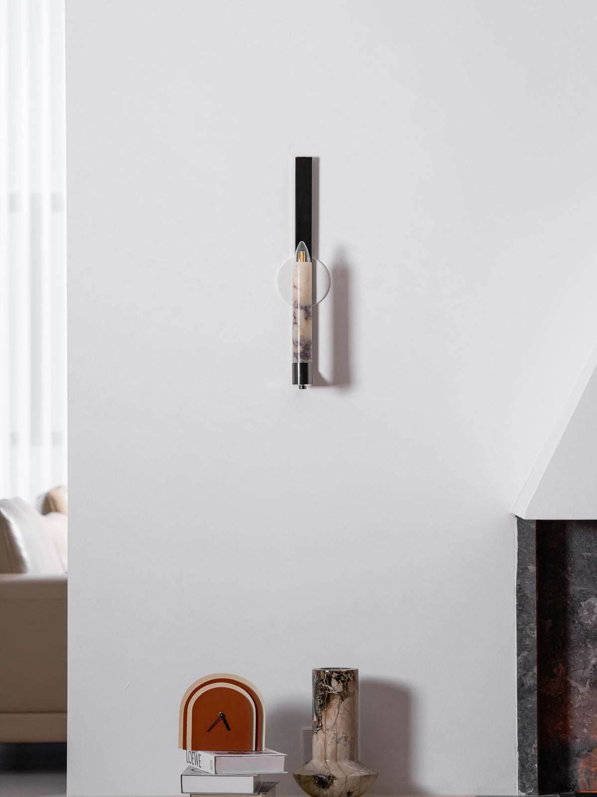 Ainswood Marble Wall Light-Moonnatur