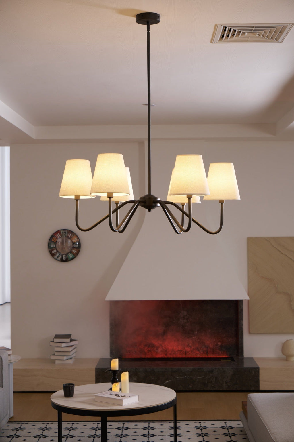 Tirava Fabric Chandelier-Moonnatur