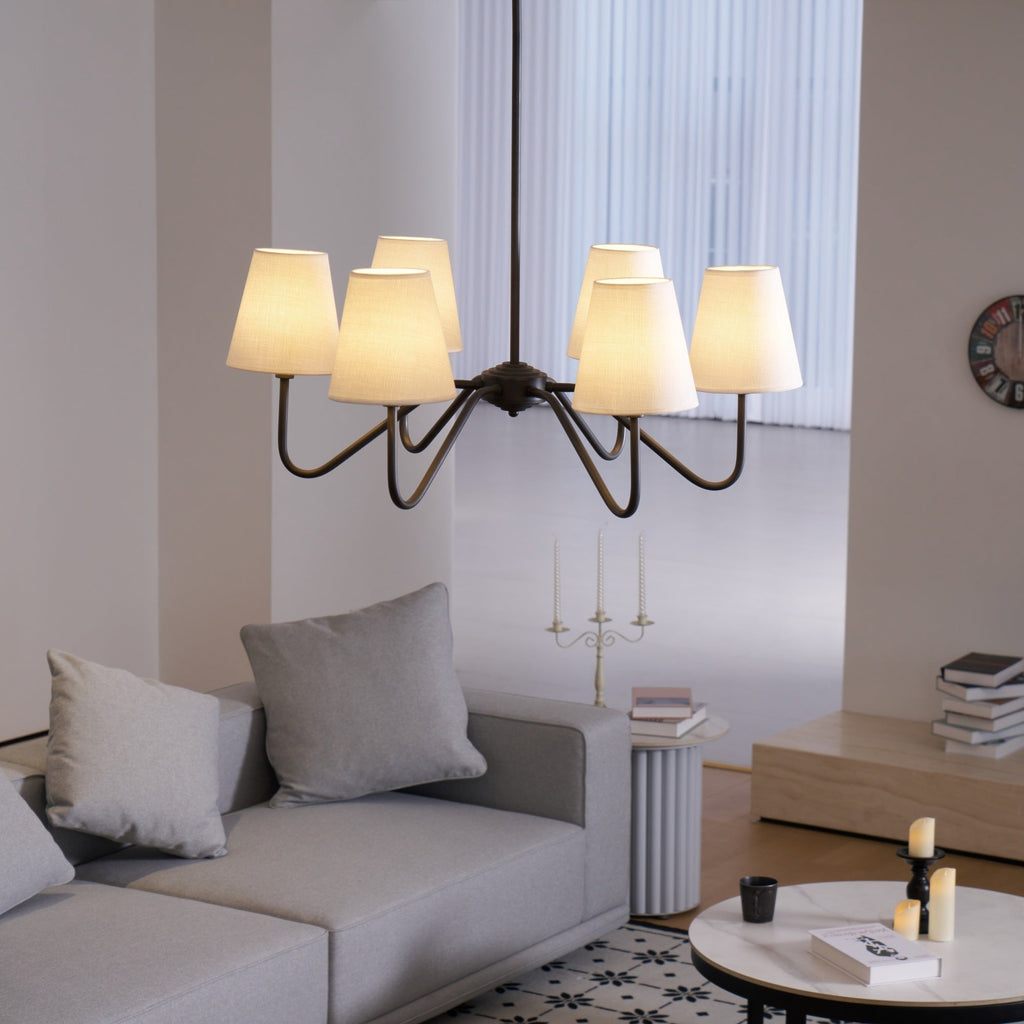 Tirava Fabric Chandelier-Moonnatur