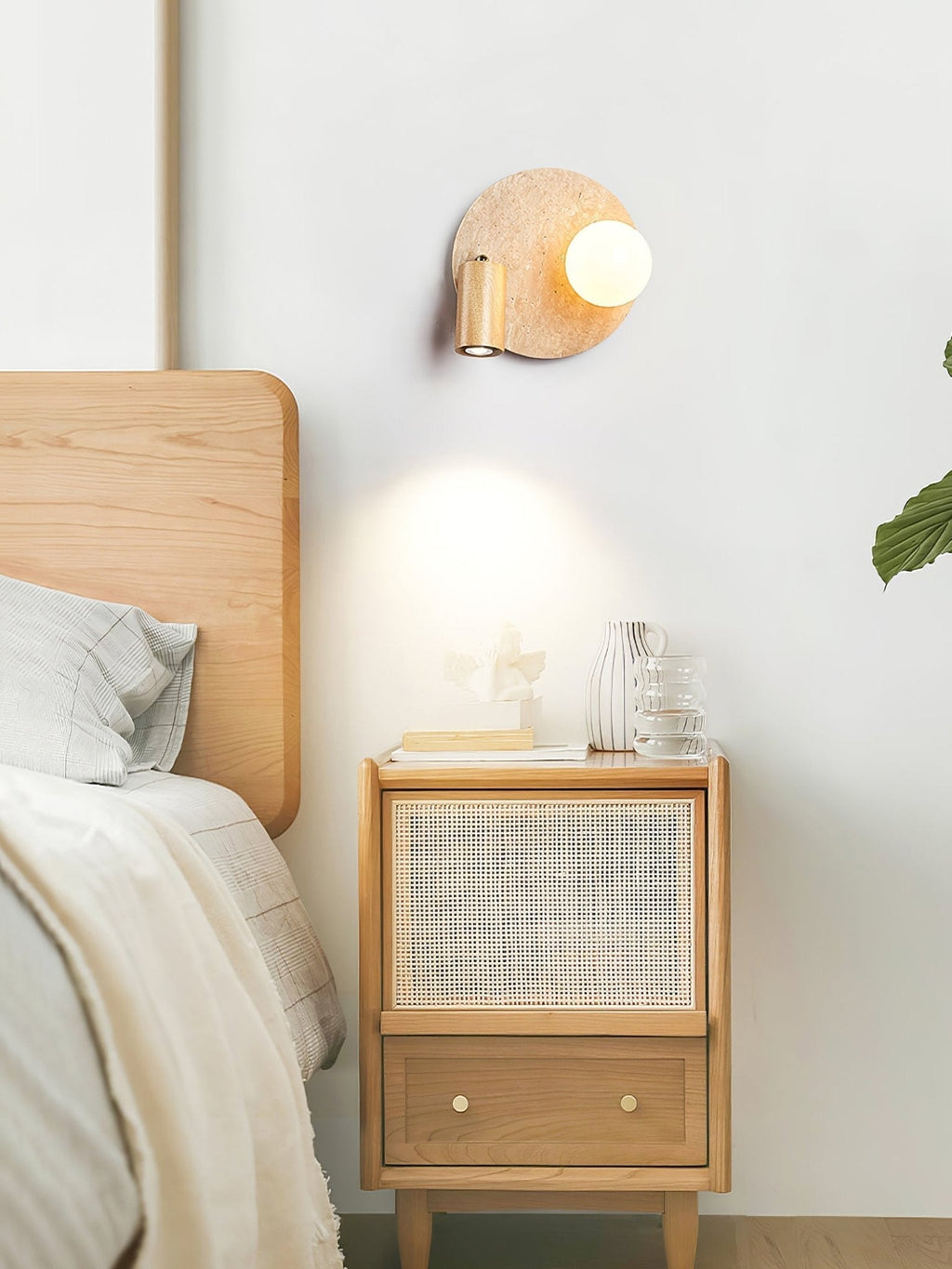 Rardenonna Travertine Wall Light-Moonnatur