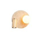 Rardenonna Travertine Wall Light-Moonnatur