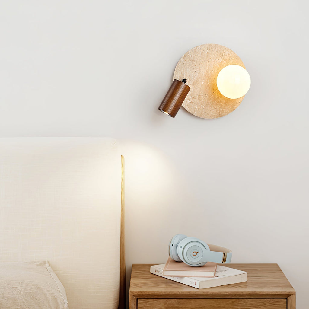 Rardenonna Travertine Wall Light-Moonnatur