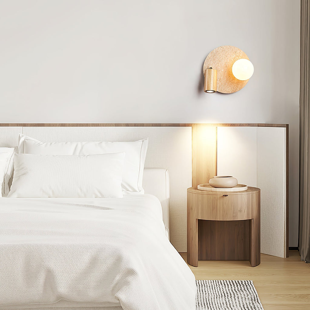Rardenonna Travertine Wall Light-Moonnatur