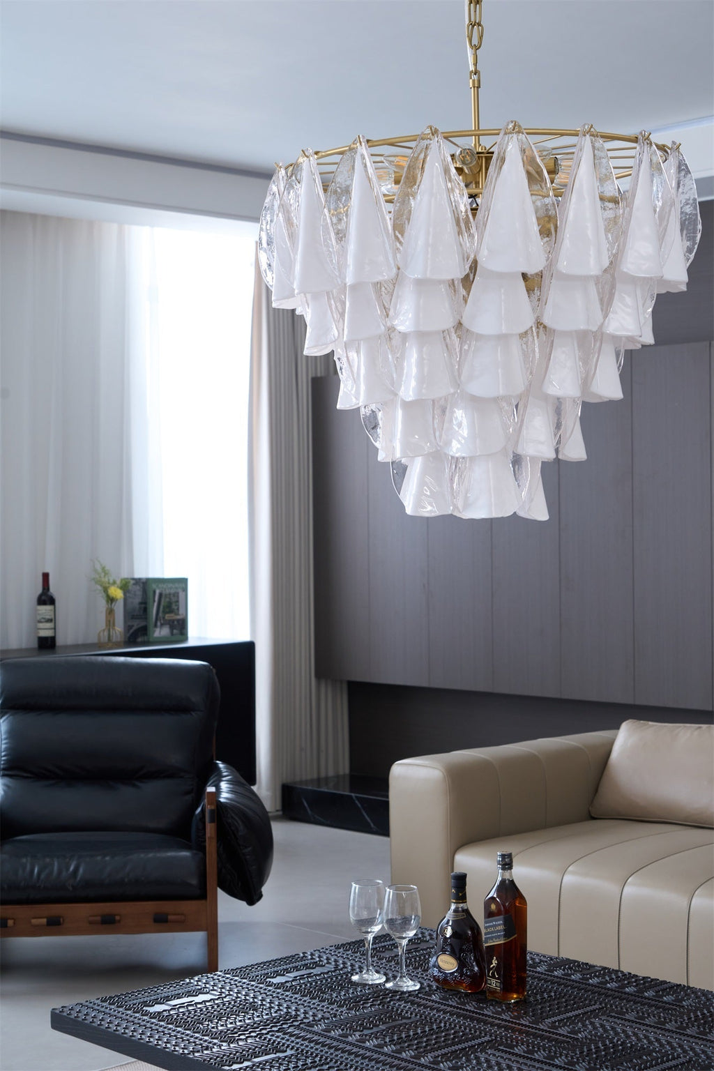 Redrenwyn Glass Chandelier-Moonnatur