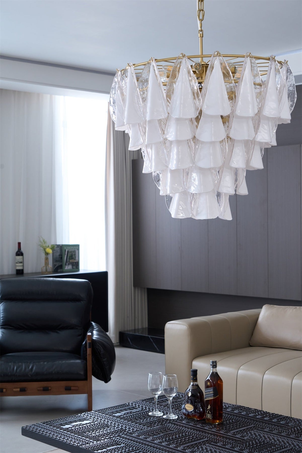 Redrenwyn Glass Chandelier-Moonnatur