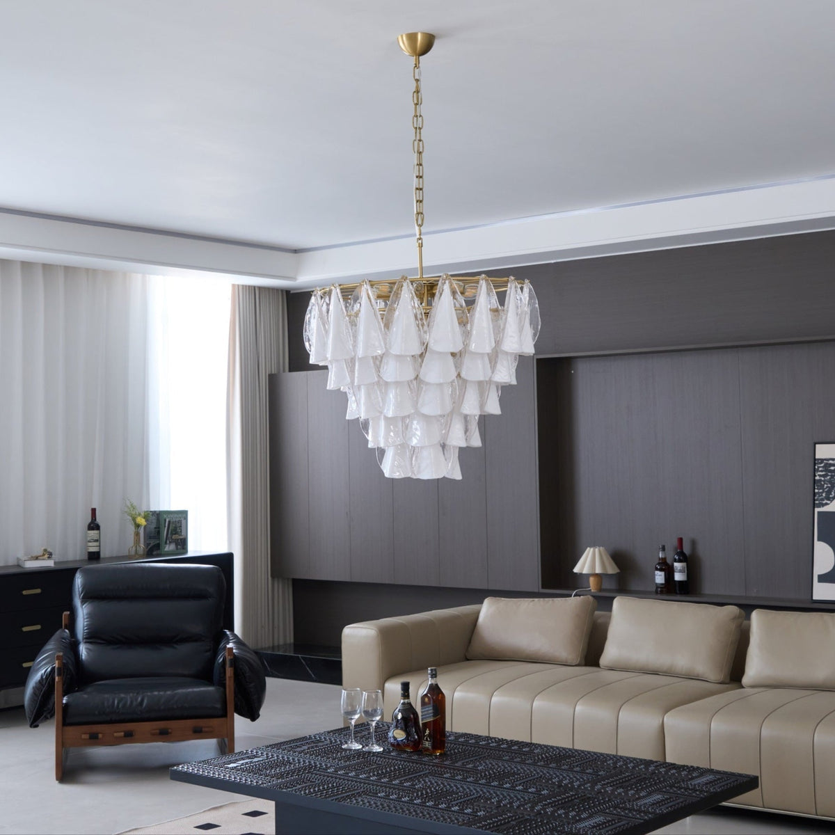 Redrenwyn Glass Chandelier-Moonnatur