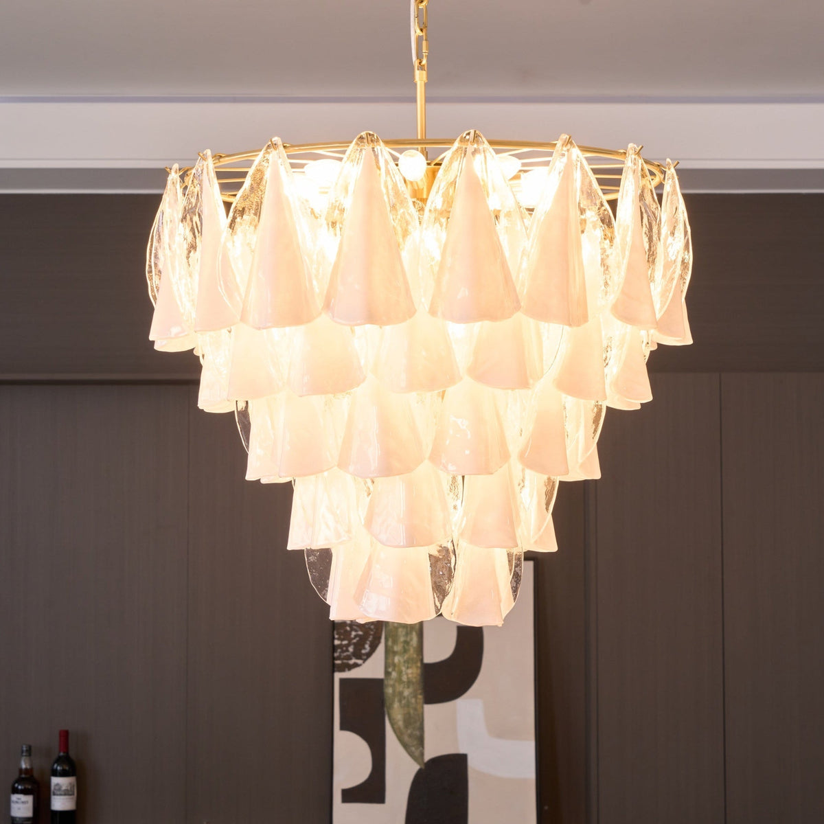 Redrenwyn Glass Chandelier-Moonnatur