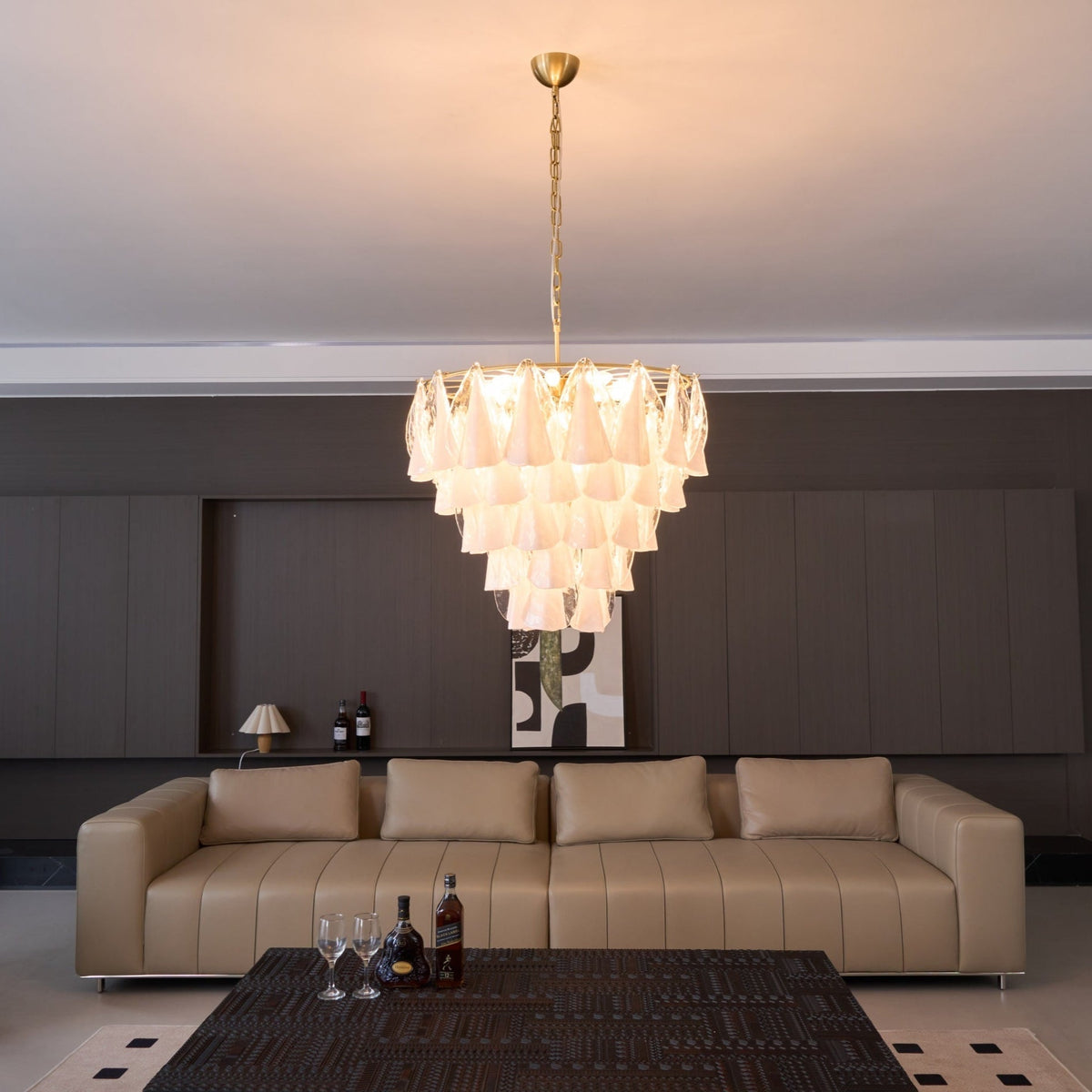 Redrenwyn Glass Chandelier-Moonnatur