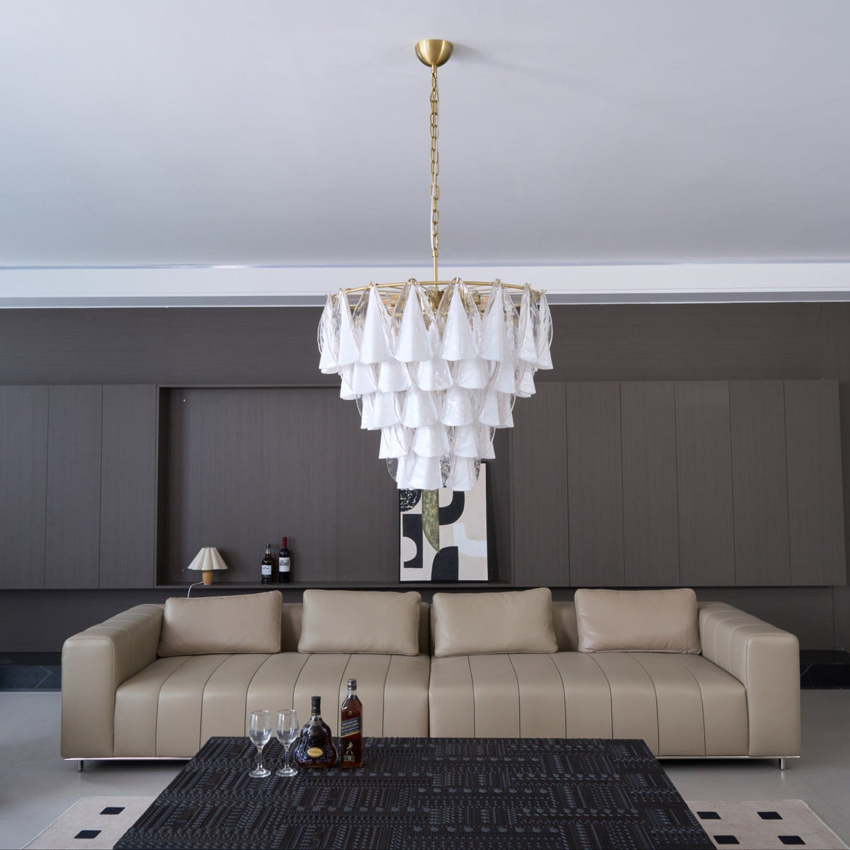Redrenwyn Glass Chandelier-Moonnatur