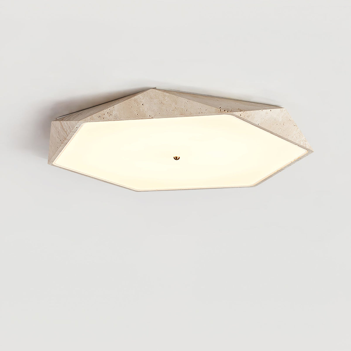 Nethenelia Travertine Ceiling Light-Moonnatur